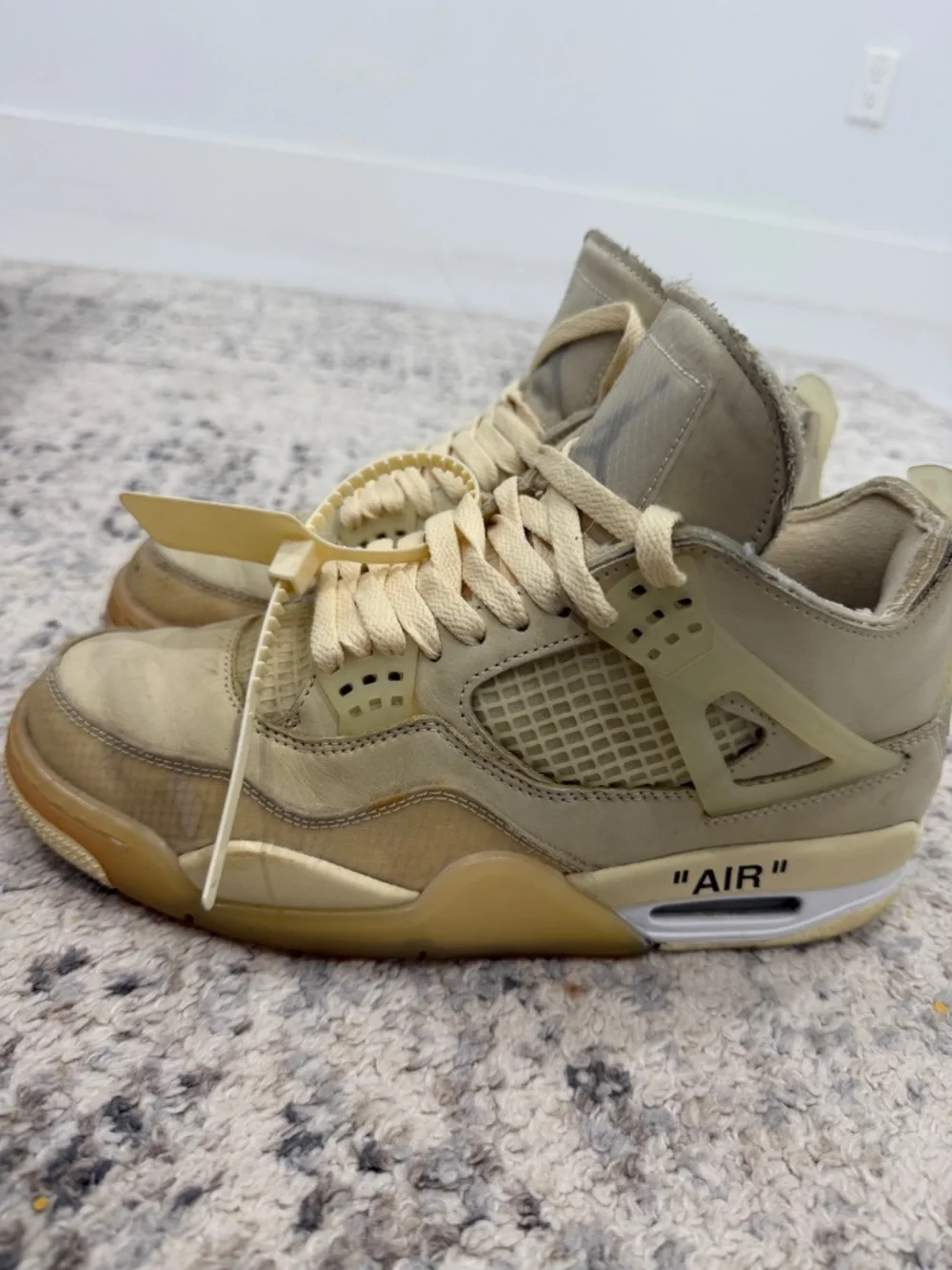 Jordan 4 OFF WHITE sails